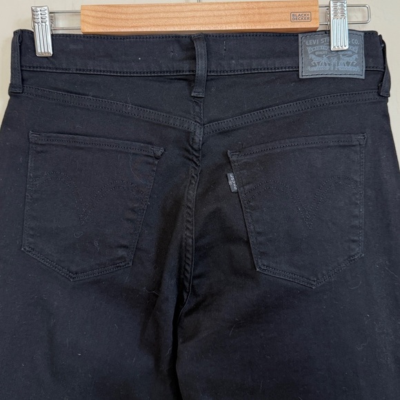 Levi’s Classic Straight Leg Black Jeans Mid Rise 90s Women’s Size 6 - Picture 7 of 12